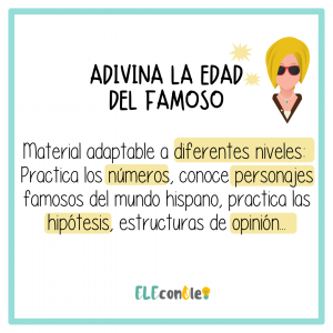 Adivina la edad del famoso