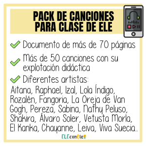 Canciones para clase de ELE
