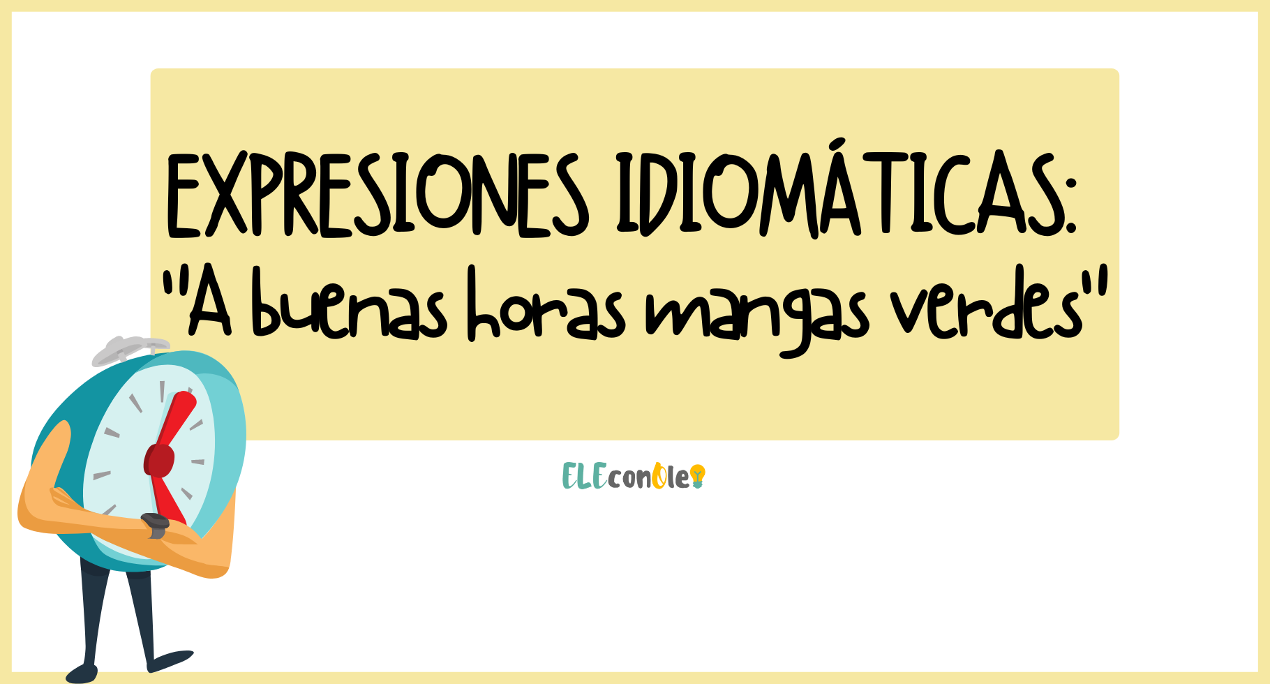 A buenas horas mangas verdes en español